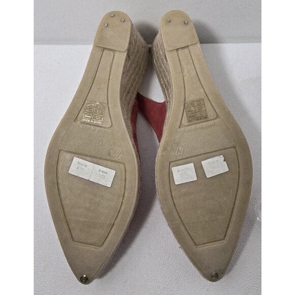 LK Bennett Women's Red Coral Espadrille Bethany Wedges Slingback EU 42 Sz 9.5 - Picture 7 of 9